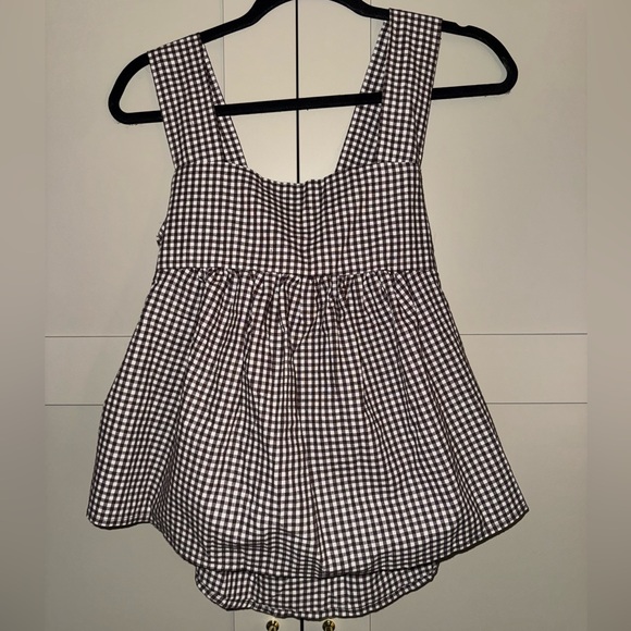 Brown Pleated Tank - Picture 7 of 7